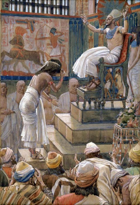 Joseph and His Brethren Welcomed by Pharaoh. By James Tissot, circa 1903. (Public Domain)