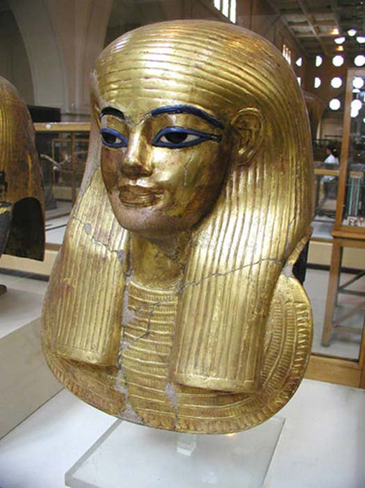 The gilded cartonnage mask of Yuya, the father of Queen Tiye. Was Yuya more than just the father-in-law of pharaoh Amenhotep III – could he have been the Biblical Patriarch Joseph? (Public Domain)
