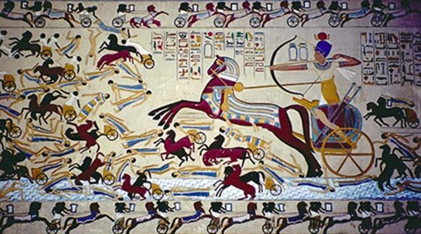 Ancient Egyptian chariots. (Public Domain)