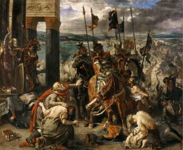 The crusaders entering Constantinople after it fell to the Latins in 1204 AD. (Eugène Delacroix / Public domain)