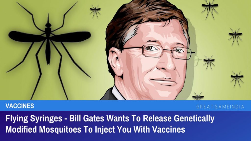 Flying Syringes - Bill Gates Wants To Release Genetically Modified Mosquitoes To Inject You With Vaccines