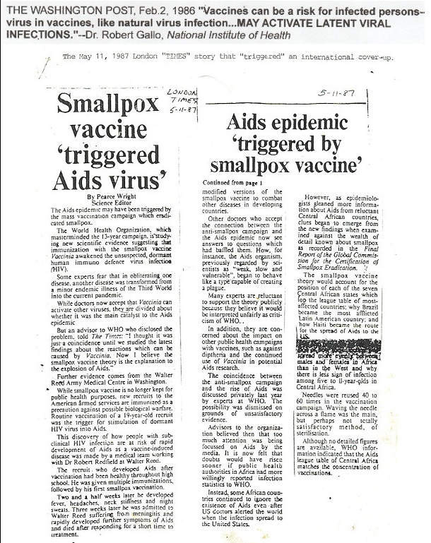 aids smallpox caused by vaccines
