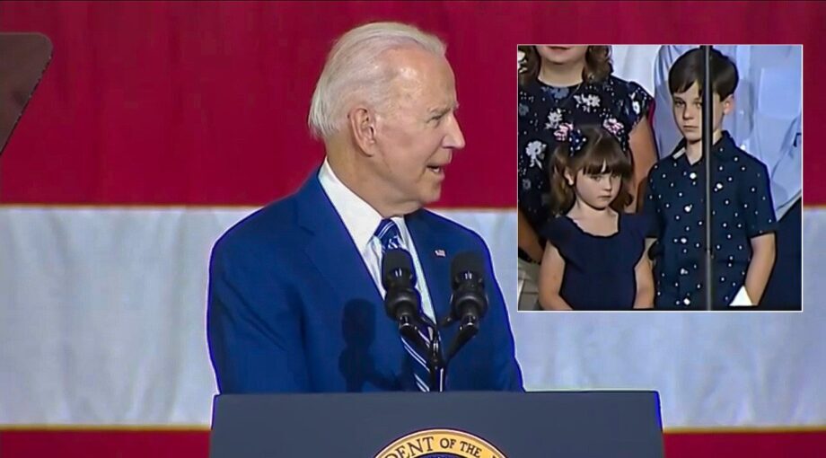 joe biden flirts with little girl at virginia speech 'i love those barrettes in your hair… she looks like she’s 19 years old… with her legs crossed'