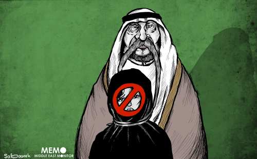 Is it the end of guardianship in Saudi Arabia? - Cartoon [Mohammad Sabaaneh/Middle East Monitor]