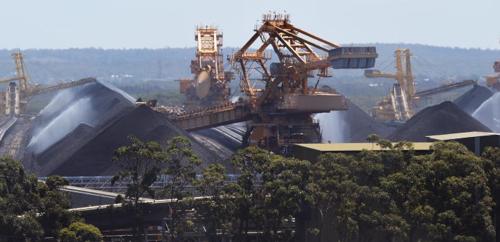 Coal operations at the Port of Newcastle, Australia, on Nov. 18, 2015. Australia plans to dramatically ramp up coal exports—which is the nation's second most valuable export—to boost economic growth over the next decade. (William West/AFP/Getty Images)
