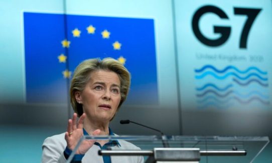 BELGIUM-EU-G7-ECONOMY-SUMMIT-DIPLOMACY