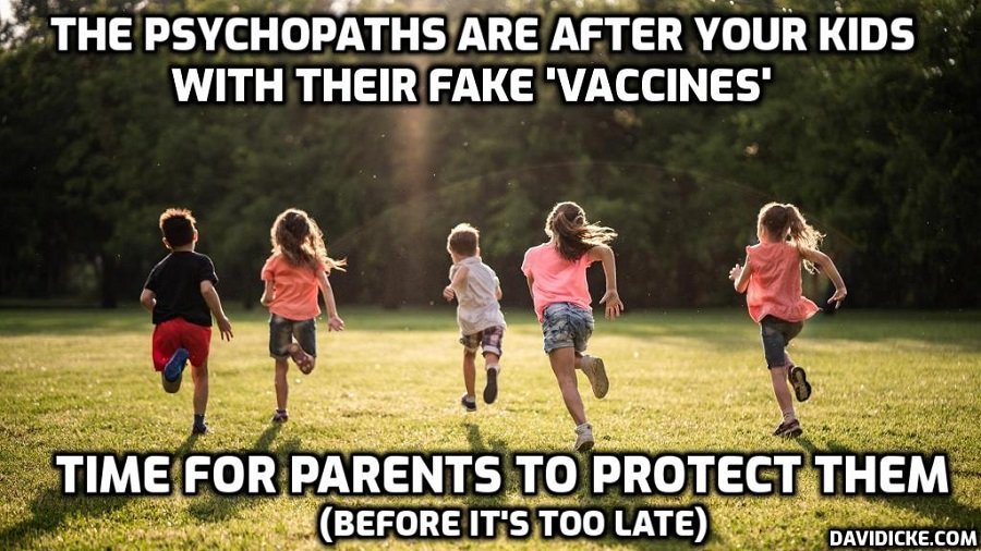 kids running image fake vaccine