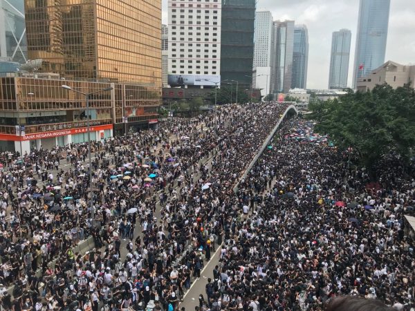 Extradition bill protesters in Hong Kong