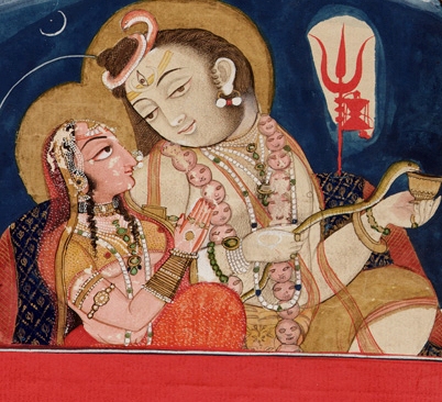 shiva as a householder with wife parvati