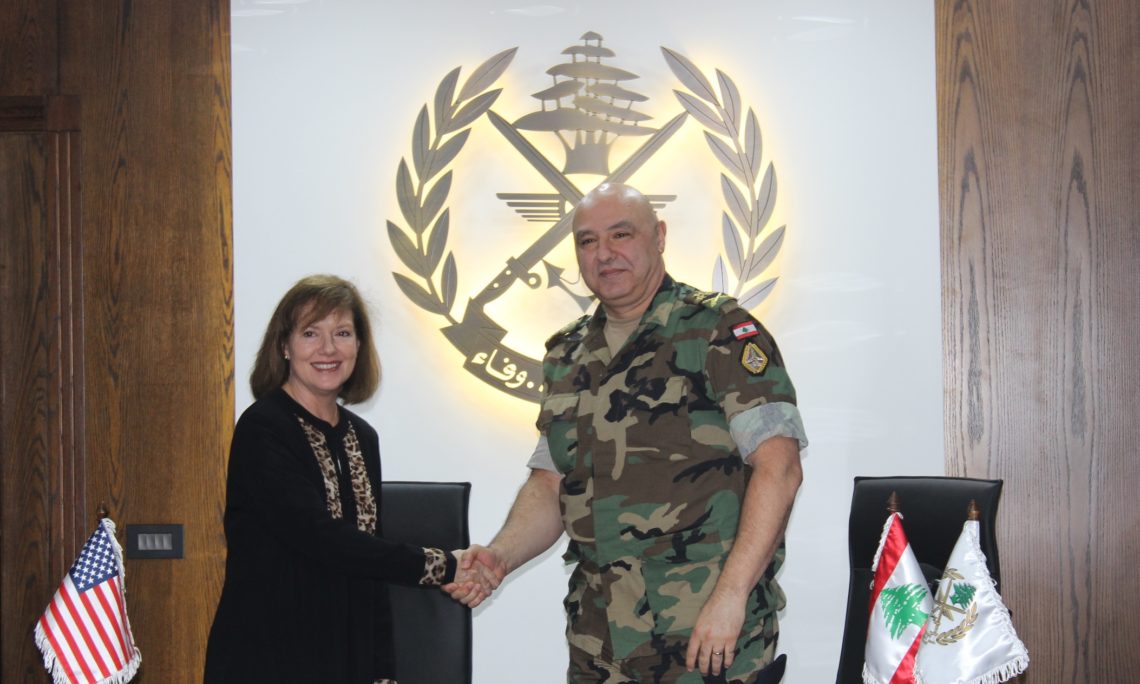 U.S. Ambassador Richard Meets Army Commander General Joseph Aoun - U.S. Embassy in Lebanon