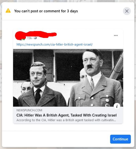 Facebook hate the truth