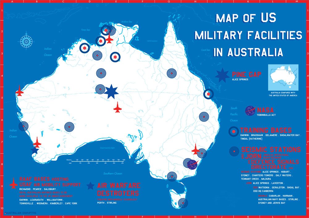 USA Military bases in Australia