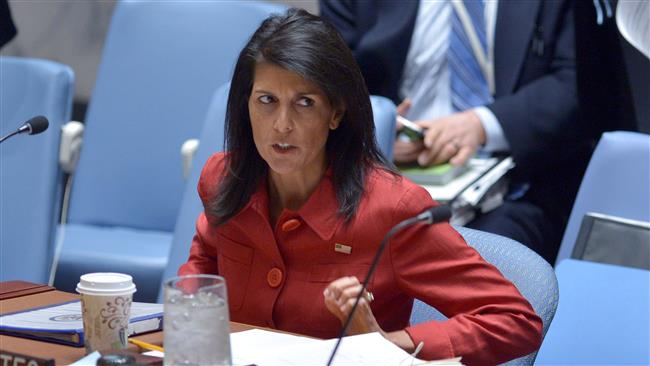 This AFP file photo taken on April 7, 2017 shows US Ambassador to the UN, Nikki Haley, at the UN headquarters in New York. 