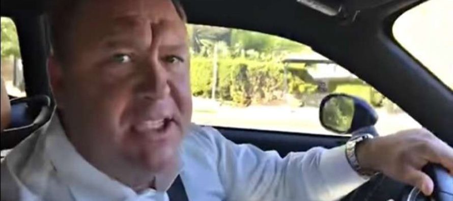 Alex Jones Flips His Script & Gives the Performance of His Career From Inside His Car