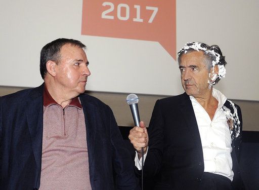 French intellectual Levy gets pie in the face in Serbia