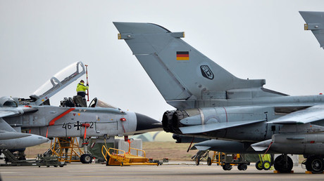 German Tornado jet at the air base in Incirlik, Turkey. © Tobias Schwarz