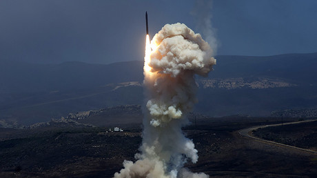 FILE PHOTO:  Flight Test 06b Ground-Based Interceptor launches from Vandenberg Air Force Base, Calif. © US Missile Defense Agency