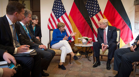 German Chancellor Angela Merkel and US President Donald Trump © Guido Bergmann