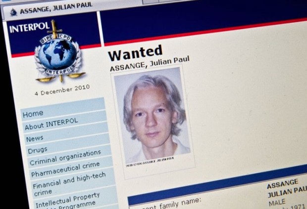 Julian Assange Interpol WikiLeaks