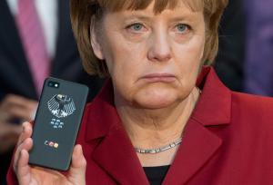 German Chancellor Angela Merkel's mobile phone may have been tapped by US secret services