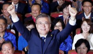 South Korea's newly elected President Moon Jae-in.