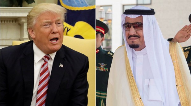 President Donald Trump Saudi Arabia King Salman bin Abdulaziz Al Saud