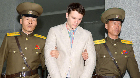 Otto Frederick Warmbier (C), a University of Virginia student who was detained in North Korea © Kyodo