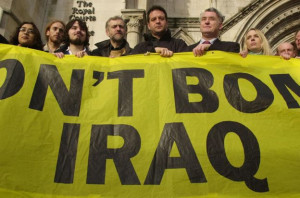Corbyn protesting Iraq War
