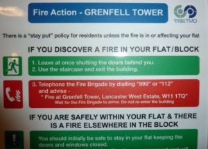 Grenfell Tower fire advisory_Kensington_London_UK_Jun 2017