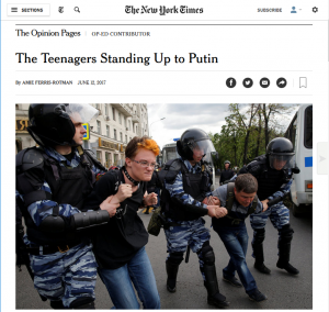 In Moscow, protesters are heroes, not trouble-makers.