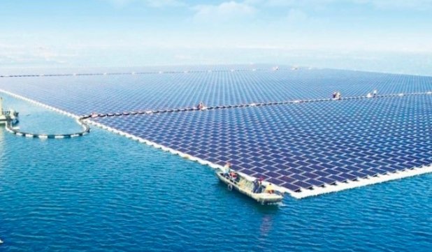 China floating solar plant