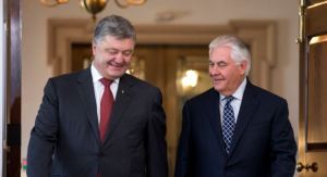 Petro Poroshenko and Rex Tillerson in Washington, June 20, 2017.