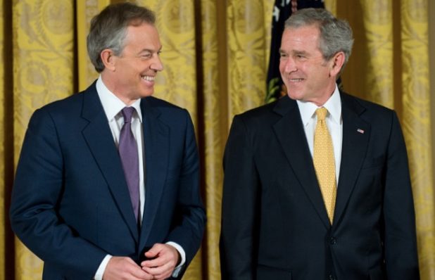 Tony Blair George Bush war criminals