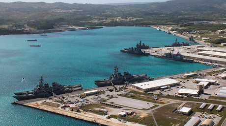  Navy vessels are moored in port at the U.S. Naval Base Guam at Apra Harbor, Guam © Naval Base Guam