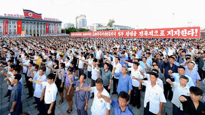 North Koreans sign up to become human bombs