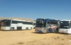 Qalamoun_Damascus_Buses for ISIS evacuation_Aug 2017