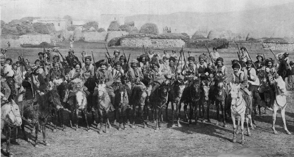 The Kurdish Cavalry in World War I actively sought out and slaughtered Armenians feeling from violence at the hands of the Ottoman Turks. (Public Domain)