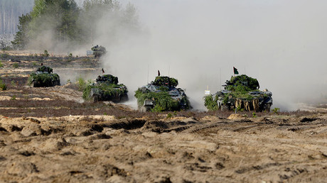 German armored infantry fighting vehicles Marder in Lithuania © Ints Kalnins