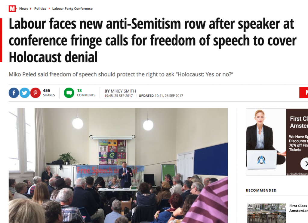 Labour faces new anti Semitism row