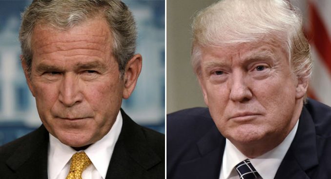 Deep State admit they have brainwashed Trump, liken him to Bush