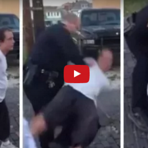 Cop Smashes Drunk Man’s Head into the Ground for No Reason, Knocking Him Out