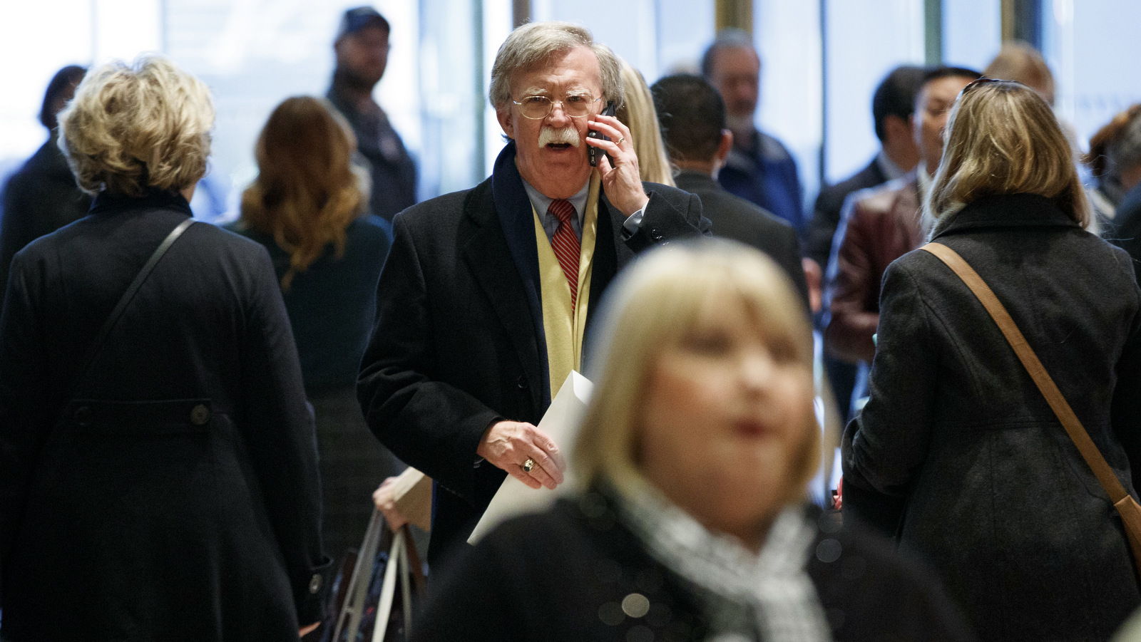 John Bolton, the former U.S. ambassador to the United Nations, arrives at Trump Tower for a meeting with President-elect Donald Trump, Friday, Dec. 2, 2016, in New York. (AP/Evan Vucci)