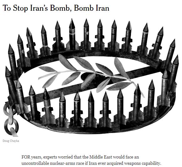 A screenshot of John Bolton's 2015 New York Times editorial advocating an alternative to the JCPOA.