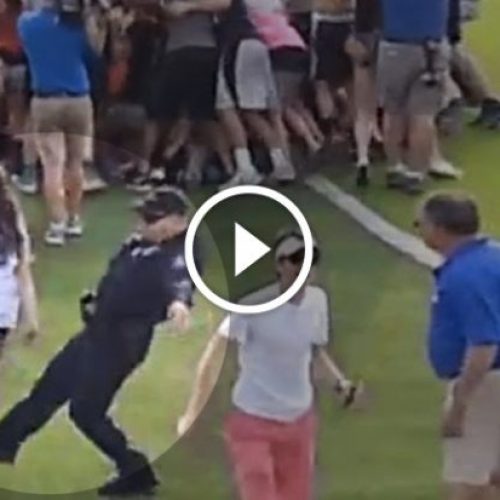 [WATCH] Bully Cop Trips and Shoves High School Girls After Soccer Game