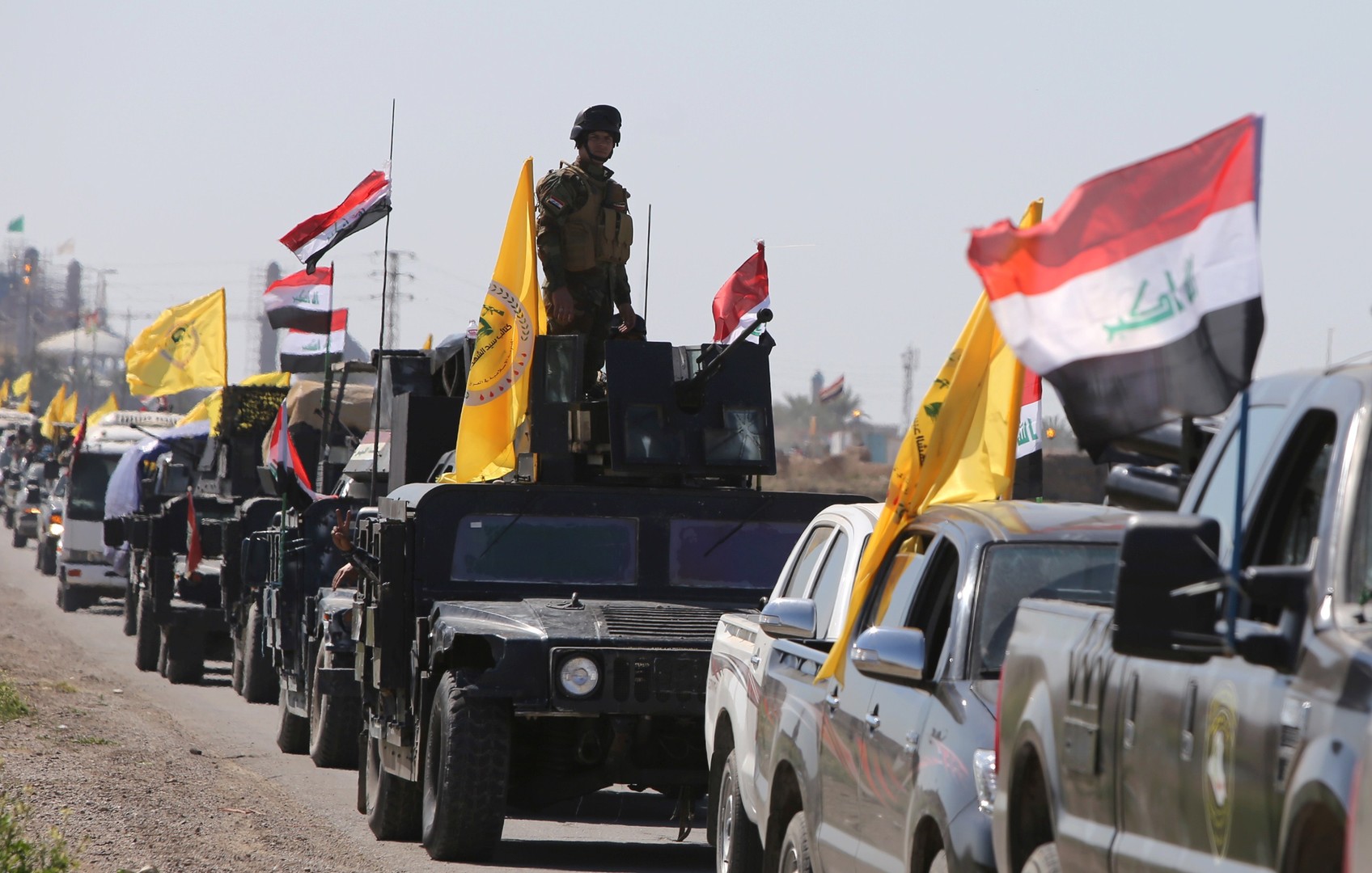 Popular Mobilization Units descend upon western Mosul in northern Iraq to assist government forces in routing ISIS from the city. (Photo: Reuters)