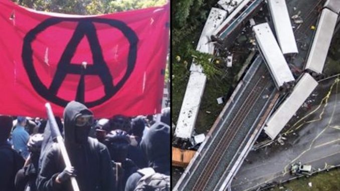 Police confirm Antifa terrorists responsible for train derailment in Washington
