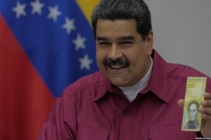 Maduro proposes crypto currency dubbed "petro". One advantage would be that one doesn't have to use a wheel barrel to transport money when buying a loaf of bread. 