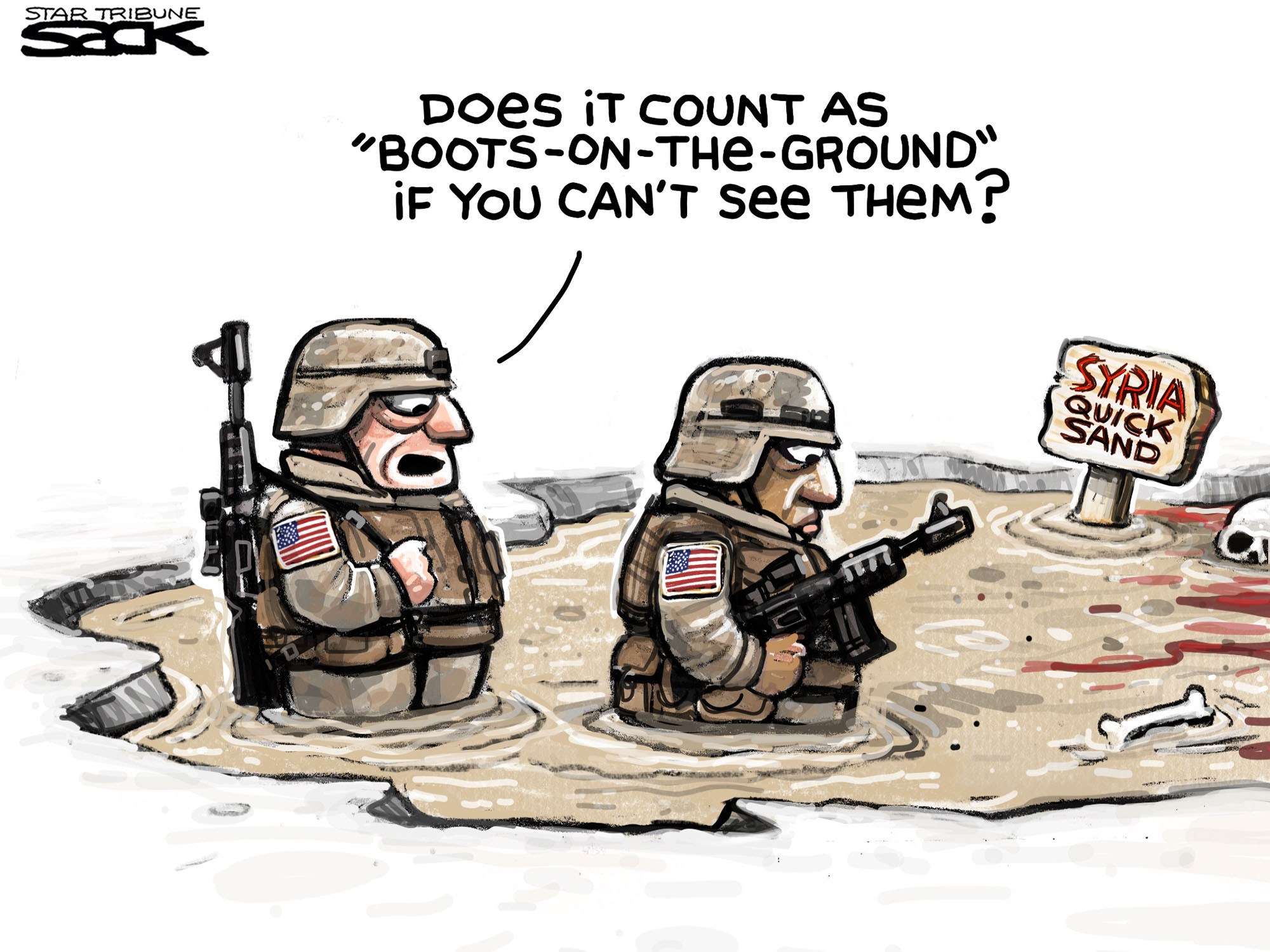 Image result for USA troop in Syria CARTOON
