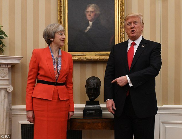 Theresa May extended an invitation for a state visit to Mr Trump when she went to the White House last January
