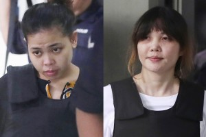Malaysia_Kuala Lumpur_Kim Jong-Nam trial defendants Siti Aisyah (left from Indonesia) and Doan Thi Huong (right, from Vietnam)_Oct 2017